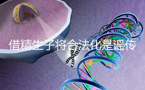 借精生子將合法化是謠傳，多地精子庫倡議捐精內幕揭曉