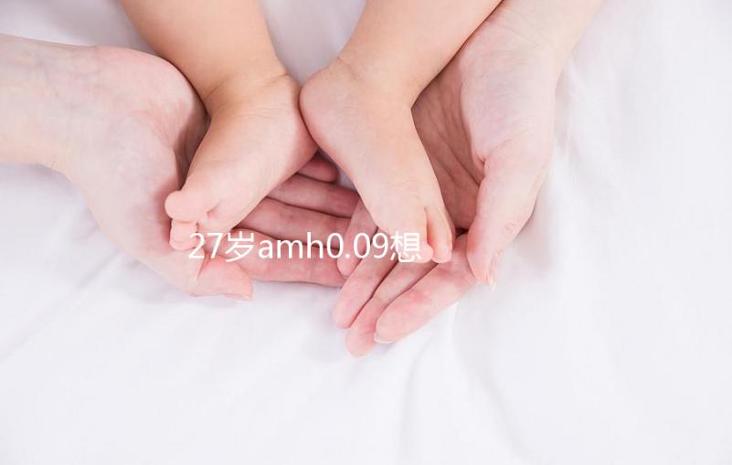 27歲amh0.09想自然懷孕概率很小，有排卵不如做試管！